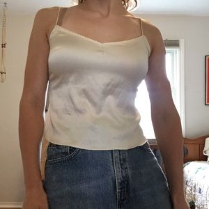 Luxe Cream Silk Tank Top